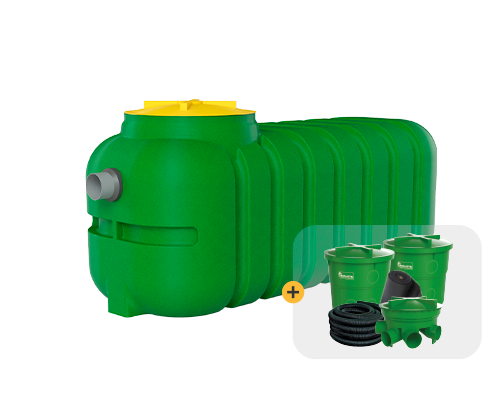 Combo fosa séptica 1200 lts. (hasta 4 personas)