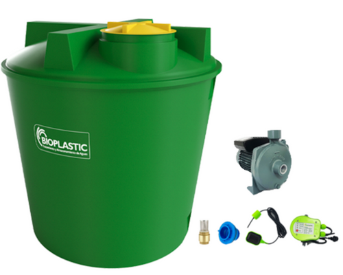Combo estanque vertical 2400 lts + kit bomba 1 hp fabricacion  italiana